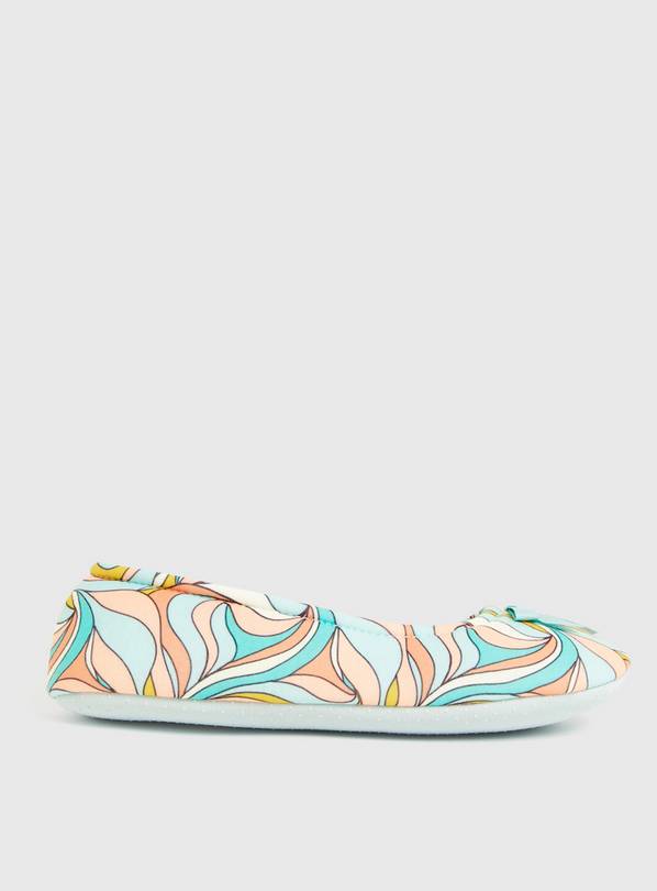 Buy Pastel Swirl Print Ballerina Slippers 7 Slippers Argos